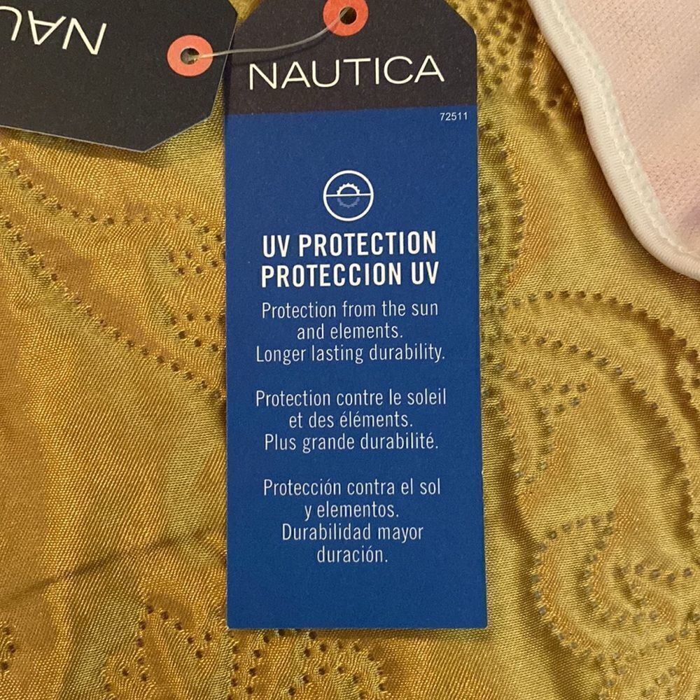 Nautica Performance One Piece Swimsuit with 50+UPF UV (12/14 Large) - Picture 6 of 8